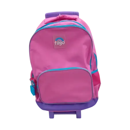 MOCHILA FILGO STARPAK PLAIN 18 C/CARRO FUCSIA
