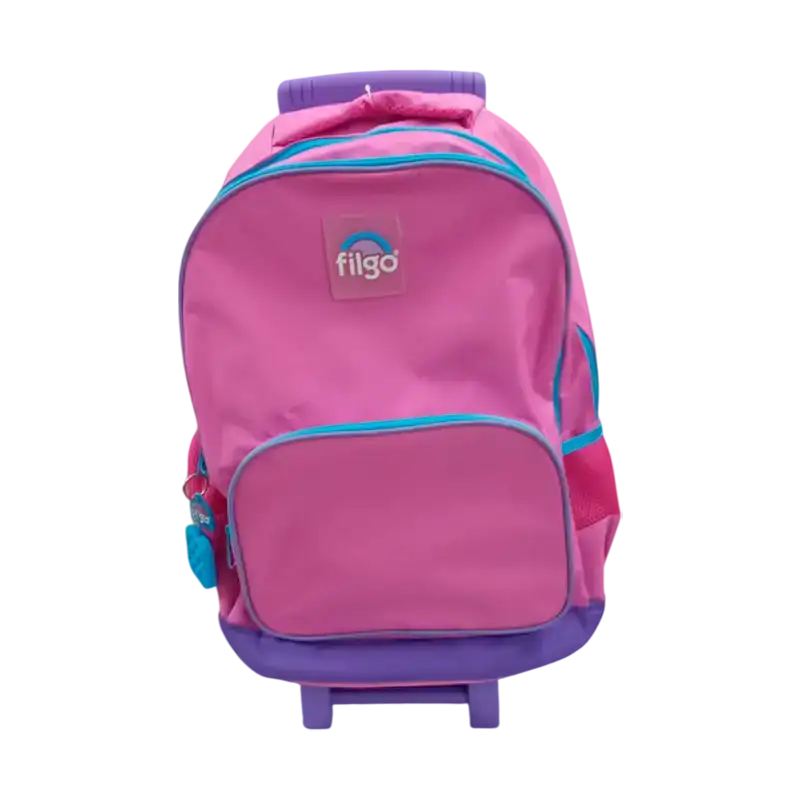MOCHILA FILGO STARPAK PLAIN 18 C/CARRO FUCSIA