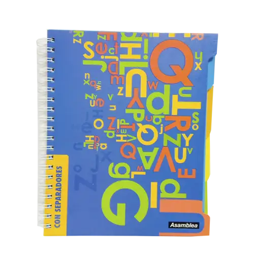 CUADERNO ASAMBLEA 21X27 160HJS RAYADAS C/SEPARADOR