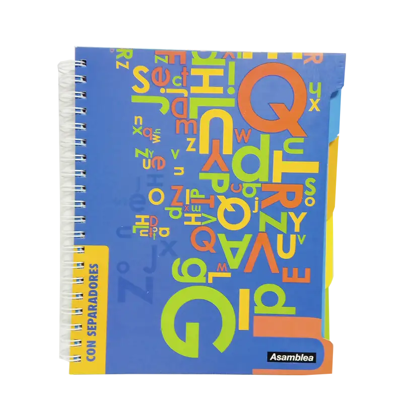 CUADERNO ASAMBLEA 21X27 160HJS RAYADAS C/SEPARADOR