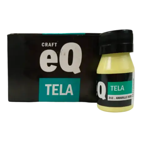 PINTURA PARA TELA AMARILLO BEBE 37CC EQ