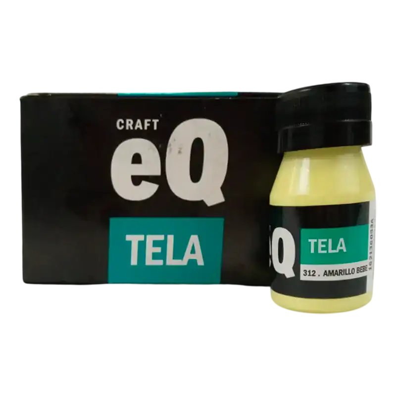 PINTURA PARA TELA AMARILLO BEBE 37CC EQ
