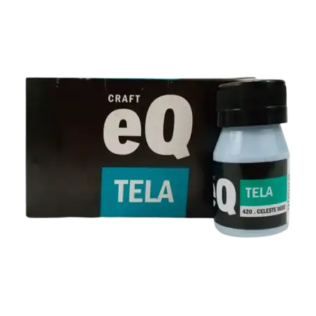 PINTURA PARA TELA CELESTE BEBE 37CC EQ