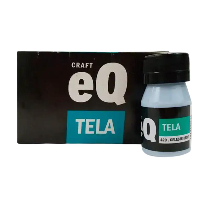 PINTURA PARA TELA CELESTE BEBE 37CC EQ