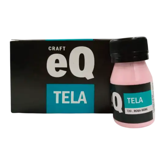 PINTURA PARA TELA ROSA BEBE 37CC EQ