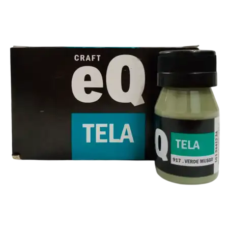 PINTURA PARA TELA VERDE MUSGO 37CC EQ
