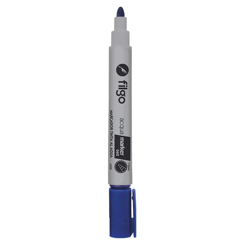 MARCADOR AL AGUA 062 AZUL X1 FILGO