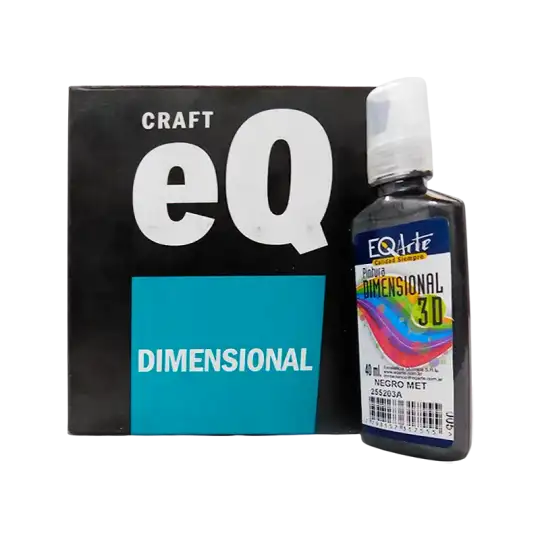 DIMENSIONAL METALIZADO NEGRO 40CC EQ