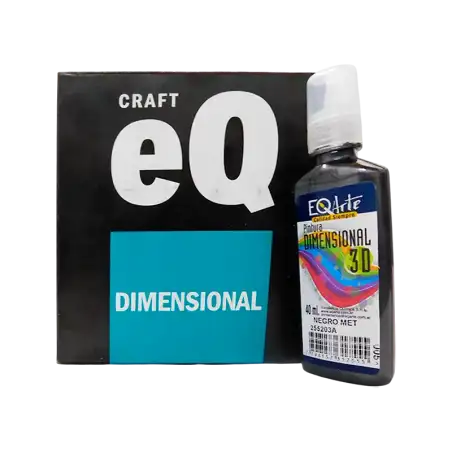 DIMENSIONAL METALIZADO NEGRO 40CC EQ