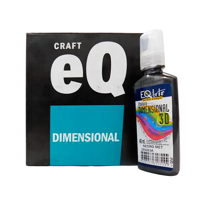 DIMENSIONAL METALIZADO NEGRO 40CC EQ