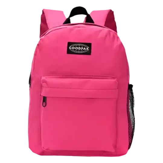 MOCHILA GOODPAK CIERRE CONTRA TONO FUCSIA