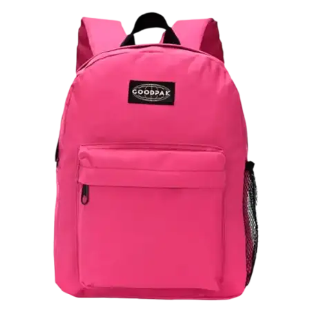 MOCHILA GOODPAK CIERRE CONTRA TONO FUCSIA