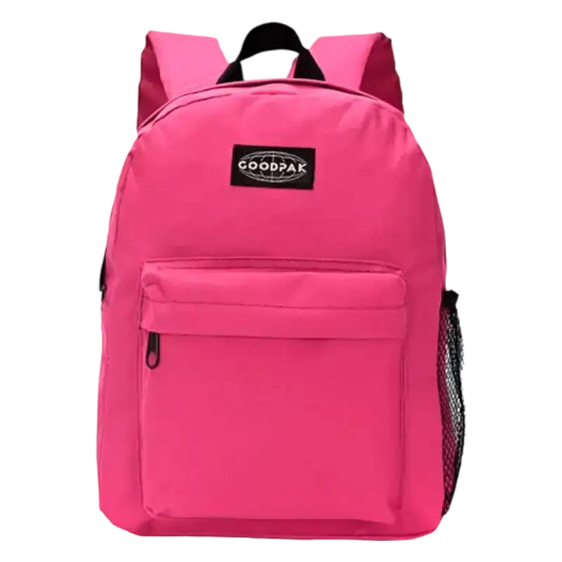 MOCHILA GOODPAK CIERRE CONTRA TONO FUCSIA