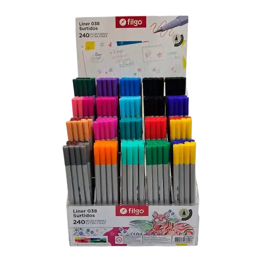 MICROFIBRA LINER 038 0.4 EXHIBIDOR X240 SURT FILGO