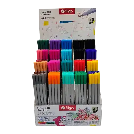 MICROFIBRA LINER 038 0.4 EXHIBIDOR X240 SURT FILGO