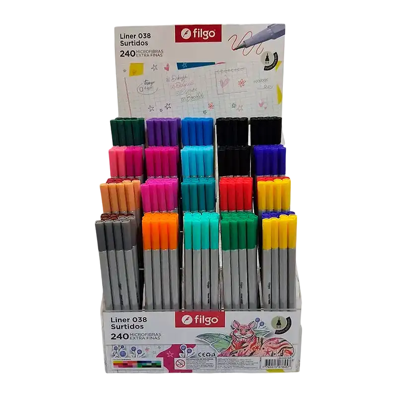 MICROFIBRA LINER 038 0.4 EXHIBIDOR X240 SURT FILGO