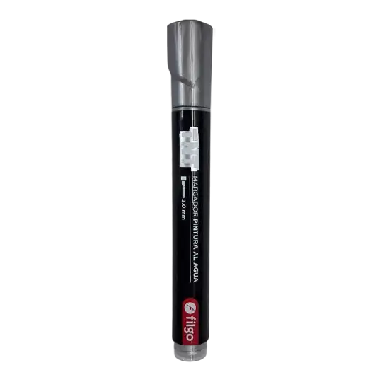 MARCADOR PINTURA AL AGUA TNT 3.0 X 1PLATA FILGO