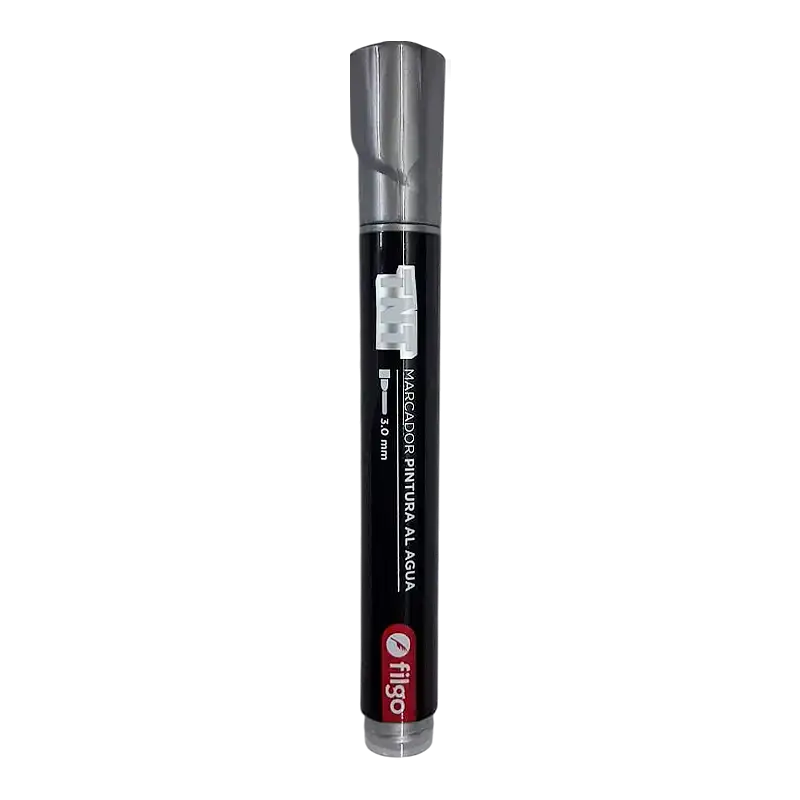 MARCADOR PINTURA AL AGUA TNT 3.0 X 1PLATA FILGO