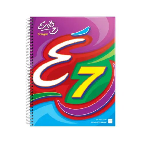 CUADERNO E7 COLEGIAL TAPA DURA 100H RAY EXITO