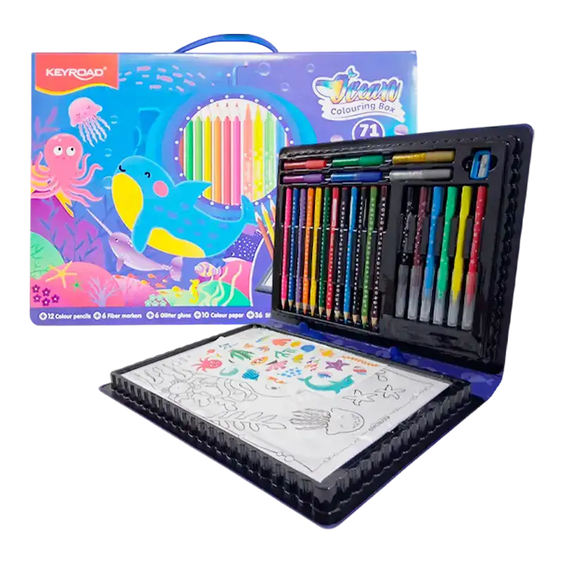 SET MALETIN PARA COLOREAR TAPA UNISEX