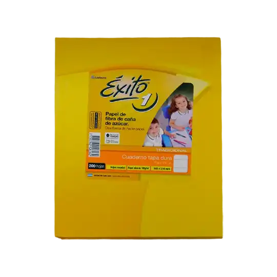 CUADERNO E1 16X21 TAPA DURA 200H RAY EXITO