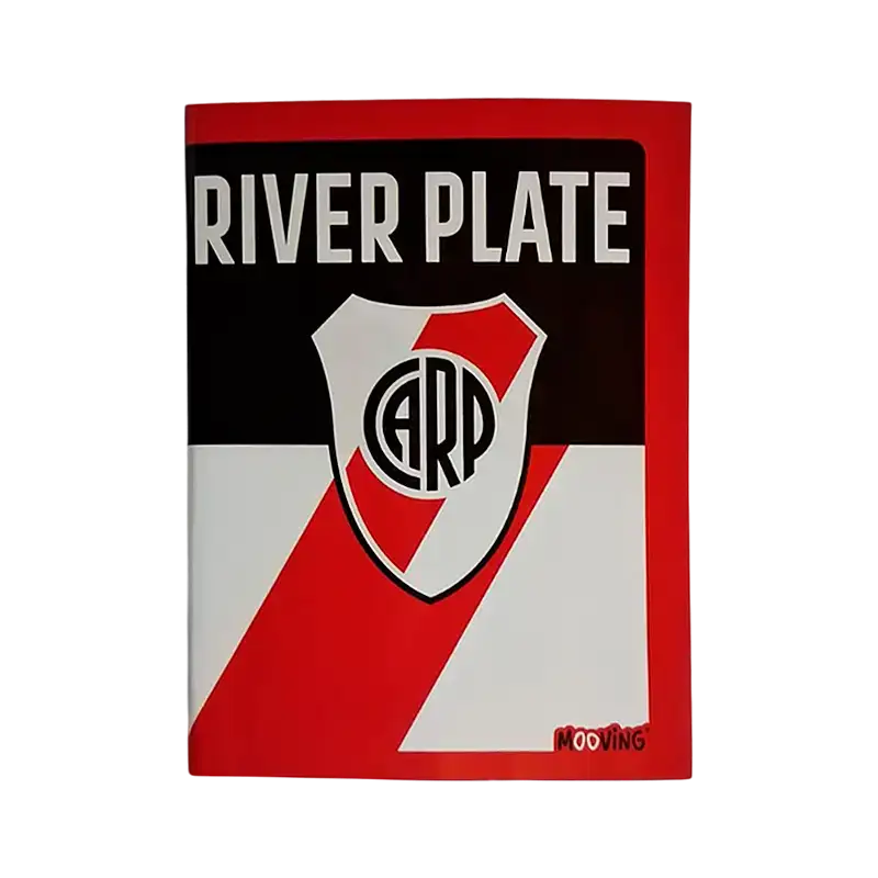 CUADERNO MOOVING 16X21 48HJS T/FLEX RIVER PLATE