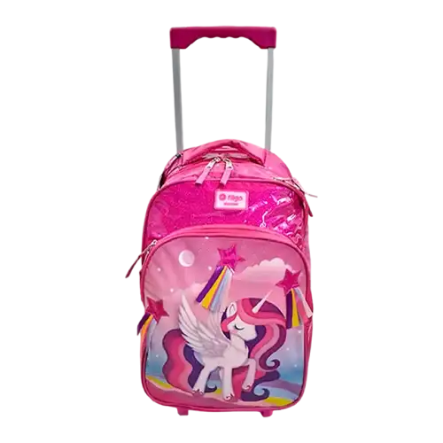 MOCHILA STARPAK 18 CARRO UNICORNIO FUCSIA FILGO