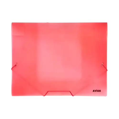 CAJA POLIPROPILENO AVIOS OFICIO 5CM ROJO