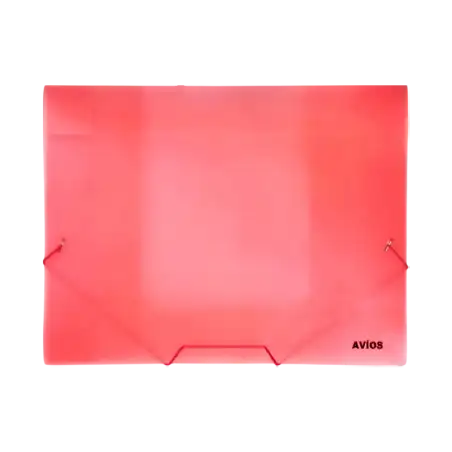 CAJA POLIPROPILENO AVIOS OFICIO 5CM ROJO