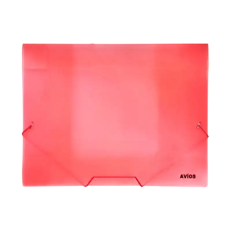 CAJA POLIPROPILENO AVIOS OFICIO 5CM ROJO