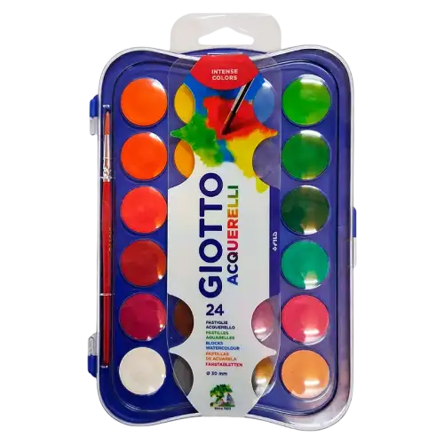 ACUARELAS GIOTTO 24 COLORES C/PINCEL