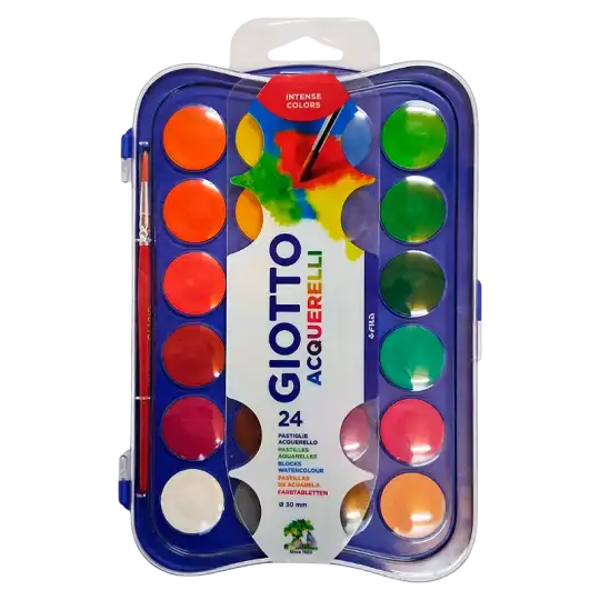 ACUARELAS GIOTTO 24 COLORES C/PINCEL