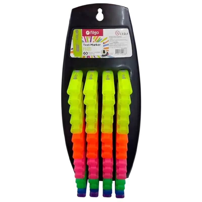 RESALTADOR TEXT MARKER EXHIBIDOR X60 FLUO FILGO