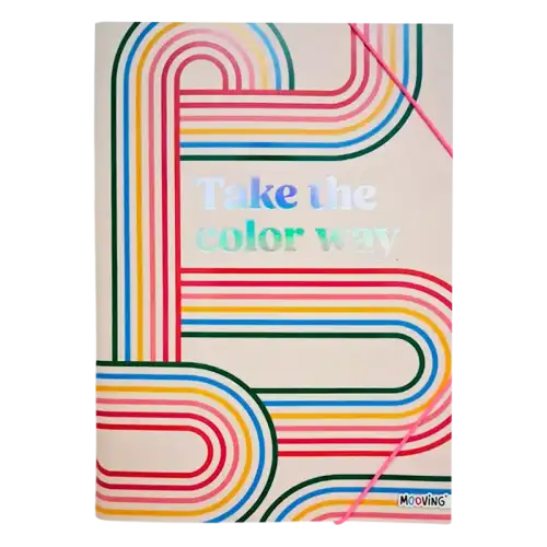 CARPETA OFICIO 3 SOLAPAS RAINBOW MOOVING