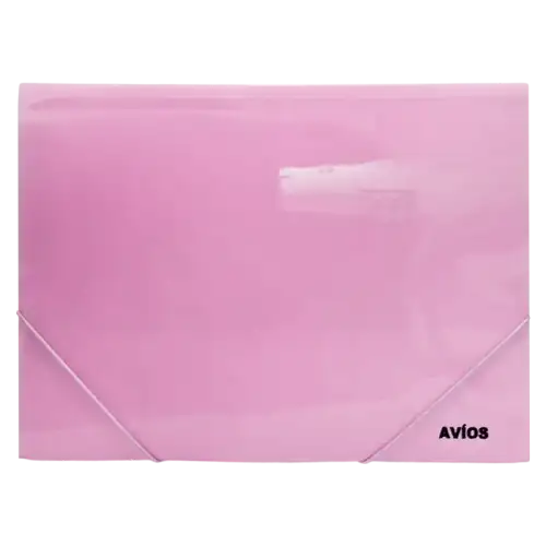 CARPETA PP A4 CON ELASTICO VIOLETA PASTEL AVIOS