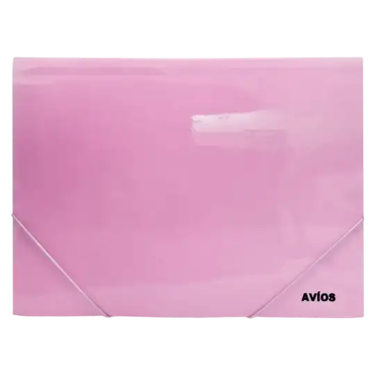 CARPETA PP A4 CON ELASTICO VIOLETA PASTEL AVIOS
