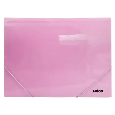 CARPETA PP A4 CON ELASTICO VIOLETA PASTEL AVIOS