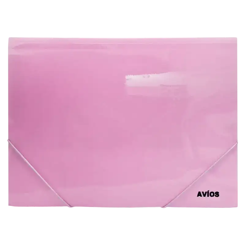 CARPETA PP A4 CON ELASTICO VIOLETA PASTEL AVIOS