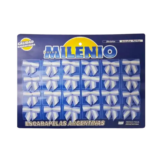 ESCARAPELA N109 TELA MONIO C/COLITA X 24 UNID