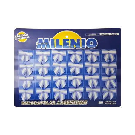 ESCARAPELA N109 TELA MONIO C/COLITA X 24 UNID