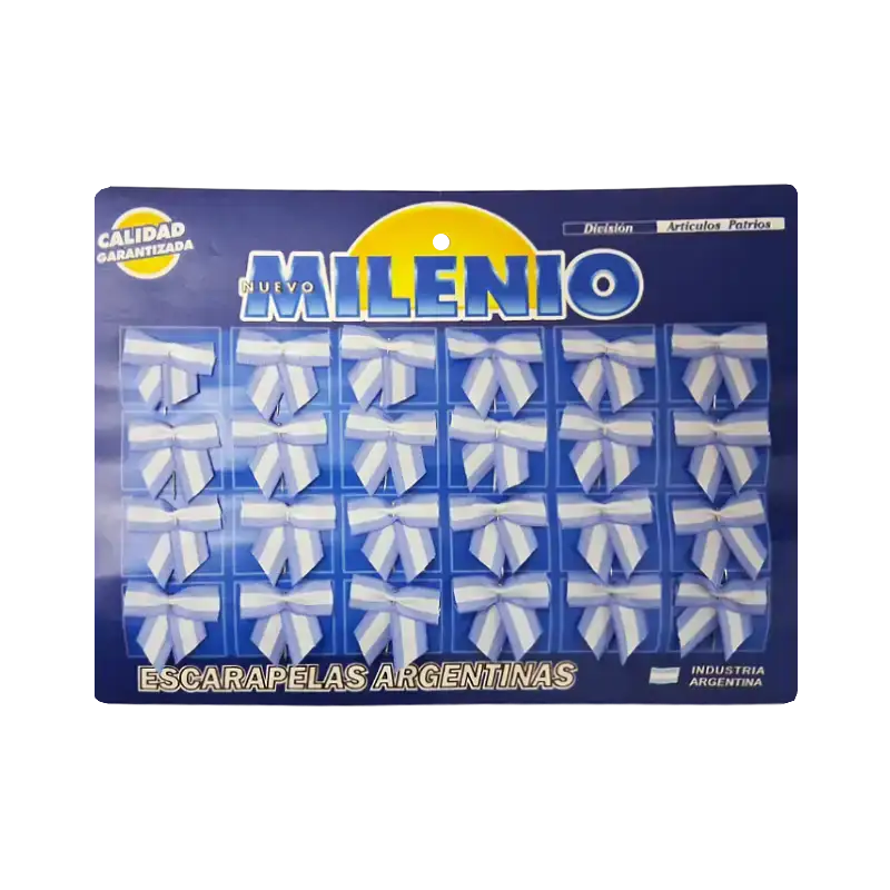 ESCARAPELA N109 TELA MONIO C/COLITA X 24 UNID