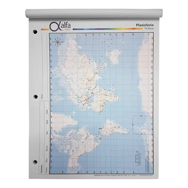 MAPA N3 POLITICO PLANISFERIO ALFA