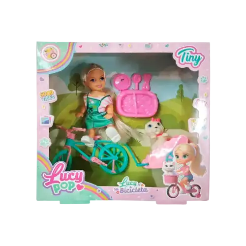 MUNIECA LUCI POP TINY CON BICI