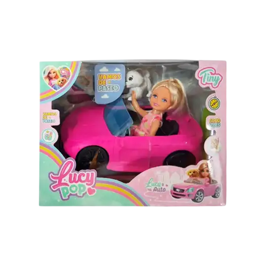 MUNIECA LUCI POP TINY CON AUTO