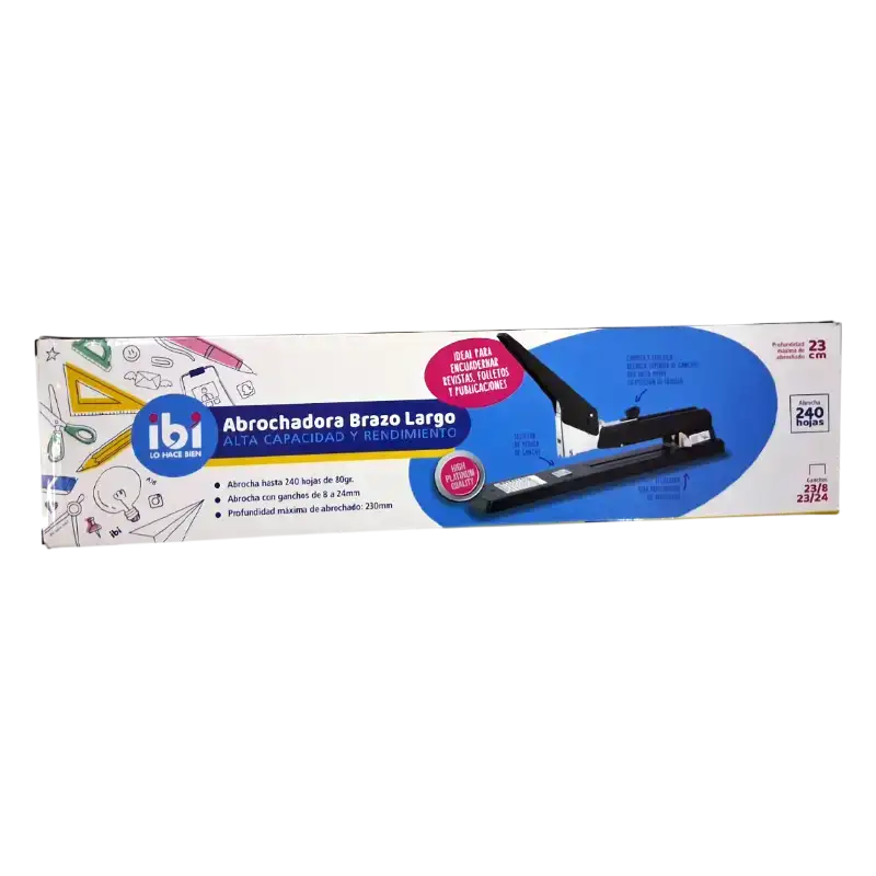 ABROCHADORA DE MESA BRAZO LARGO 200HJS IBICRAFT