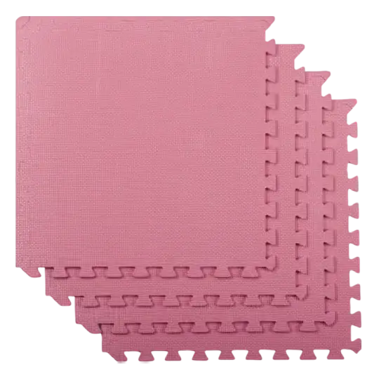 PISO GOMA EVA 60CMX60CM 1CM CON BORDES FUCSIA