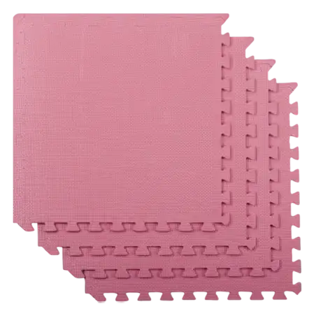 PISO GOMA EVA 60CMX60CM 1CM CON BORDES FUCSIA