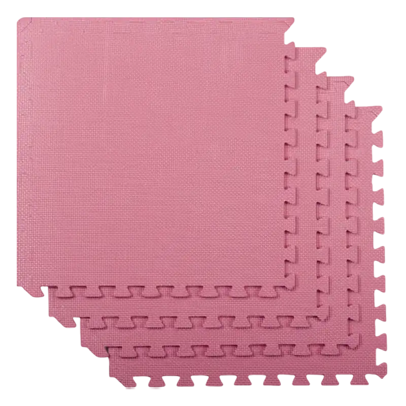 PISO GOMA EVA 60CMX60CM 1CM CON BORDES FUCSIA