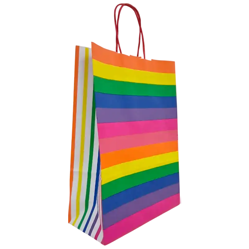 BOLSA ARCO IRIS 22X30