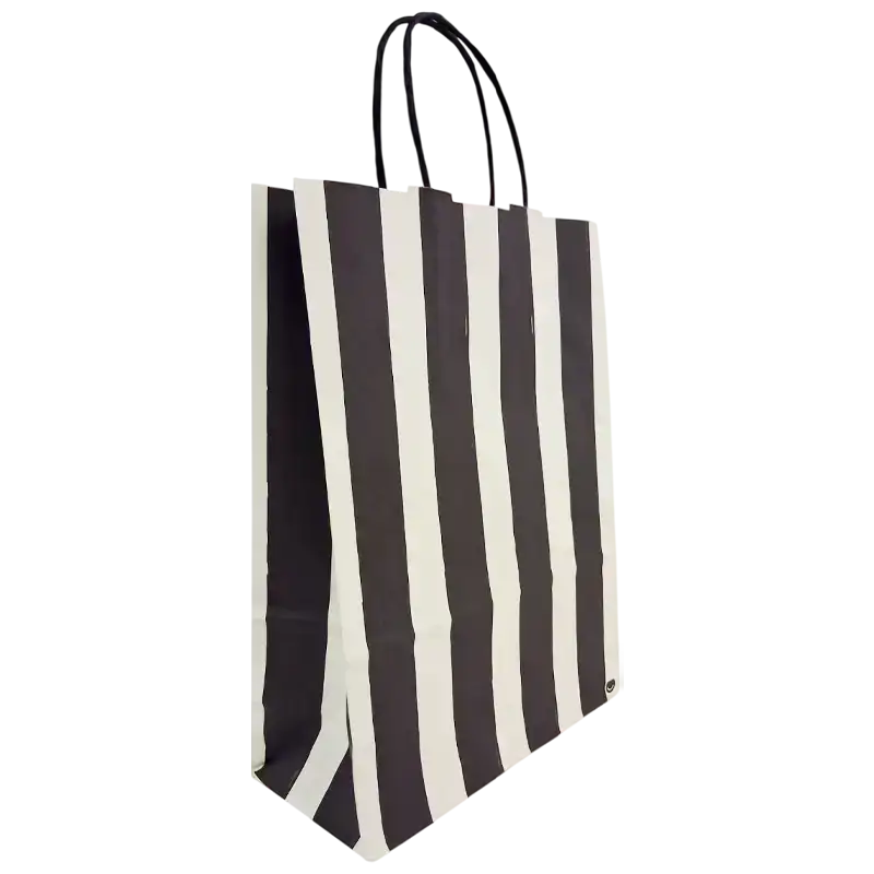 BOLSA ESTILO BARRAS 22X30